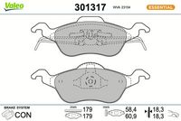 Bremsbelagsatz, Scheibenbremse