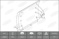 BERAL Remvoeringsset, trommelrem 1