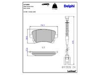 комплект спирачно феродо, дискови спирачки