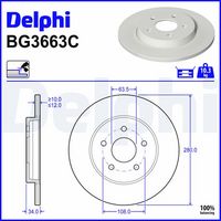 Disc frana DELPHI, Cod: BG3663C