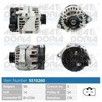 Generator / Alternator MEAT & DORIA, Cod: 5510260