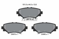 комплект спирачно феродо, дискови спирачки