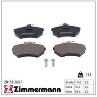 комплект спирачно феродо, дискови спирачки