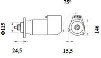 Thumbnail - Startmotor / starter - MS495 - MAHLE