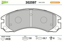 Bremsbelagsatz, Scheibenbremse