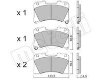 Bremsbelagsatz, Scheibenbremse
