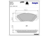 комплект спирачно феродо, дискови спирачки