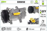 Compresor clima aer conditionat VALEO, Cod: 699858