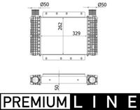 Thumbnail - Intercooler, inlaatluchtkoeler - CI544000P - MAHLE