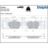 комплект спирачно феродо, дискови спирачки