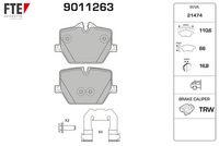 Bremsbelagsatz, Scheibenbremse