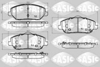 комплект спирачно феродо, дискови спирачки