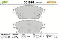 Bremsbelagsatz, Scheibenbremse