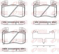 комплект спирачно феродо, дискови спирачки