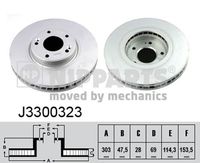 Disc frana NIPPARTS, Cod: J3300323