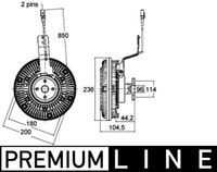 Thumbnail - Koppeling, radiateurventilator - CFC138000P - MAHLE