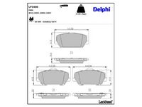 комплект спирачно феродо, дискови спирачки