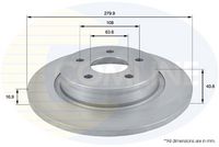 Disc frana COMLINE, Cod: ADC1229