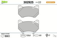 Bremsbelagsatz, Scheibenbremse