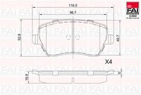 комплект спирачно феродо, дискови спирачки