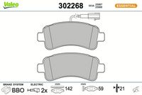 Bremsbelagsatz, Scheibenbremse