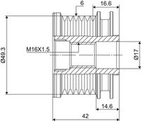 Ελεύθερη περιστροφή γεννήτριας VALEO NEW SPARE PART