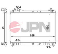 Radiators, Motora dzesēšanas sistēma 60C9049-JPN JPN