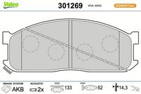 Bremsbelagsatz, Scheibenbremse