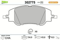 Bremsbelagsatz, Scheibenbremse