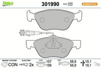 Bremsbelagsatz, Scheibenbremse