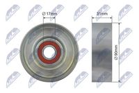 Rola intinzator,curea transmisie NTY, Cod: RNK-FR-031