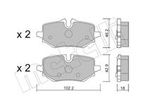 Bremsbelagsatz, Scheibenbremse