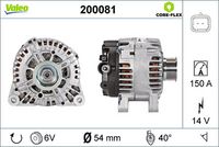 Generator / Alternator VALEO, Cod: 200081