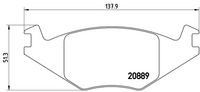 Σετ τακάκια, δισκόφρενα PRIME LINE