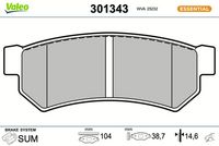Bremsbelagsatz, Scheibenbremse