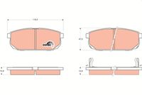 комплект спирачно феродо, дискови спирачки