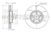 Спирачен диск CD9359V BREMSI