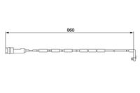 предупредителен контактен сензор, износване на накладките