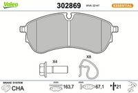 Bremsbelagsatz, Scheibenbremse