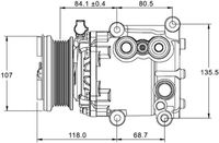 Thumbnail - Compressor, airconditioning - ACP1336000P - MAHLE