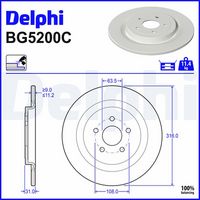 Disc frana DELPHI, Cod: BG5200C