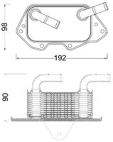 Thumbnail - Oliekoeler, motorolie - CLC186000S - MAHLE