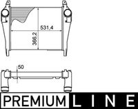 Thumbnail - Intercooler, inlaatluchtkoeler - CI268000P - MAHLE