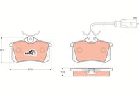 комплект спирачно феродо, дискови спирачки