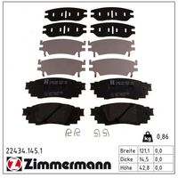 комплект спирачно феродо, дискови спирачки