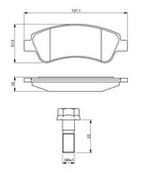 Комплект спирачно феродо, дискови спирачки 0 986 494 270 BOSCH