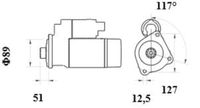 Thumbnail - Startmotor / starter - MS1042 - MAHLE