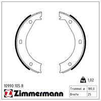 Set saboti frana, frana de mana ZIMMERMANN, Cod: 10990.105.8