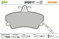комплект спирачно феродо, дискови спирачки
