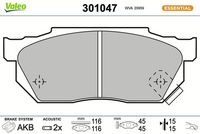 Bremsbelagsatz, Scheibenbremse